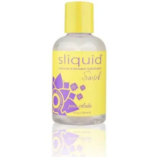 Sliquid Swirl Flavored Water Based Lubricant, Pina Colada, 4 Ounce Sliquid Swirl Flavored Water Based Lubricant, Pina Colada, 4 Ounce
