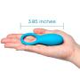 PlusOne Vibrating Ring, Tantalizing Teal, 0.22 Pound