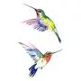 WYUEN 12 PCS Hummingbirds Temporary Tattoo Sticker for Women Men Fashion Body Art Adults Waterproof Hand Fake Tatoo 9.8X6cm (FW12-13)