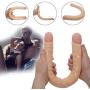 JRZDFXS Silicone Double Sided Big Toy Real Feel Soft Flexible Double Head Massage for Female Beginner Personal Body
