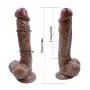 Full 9 Inch Realistic Waterproof Relax Tools Ultra Soft PVC for Women Waterproof Toy - Brown - Youeryuanda1.2 Full 9 Inch Realistic Waterproof Relax Tools Ultra Soft PVC for Women Waterproof Toy - Brown - Youeryuanda1.2