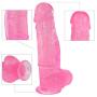 Full 11 Inch Real Silicone with Strong Cup - Pink - Lianyaoshi1.1