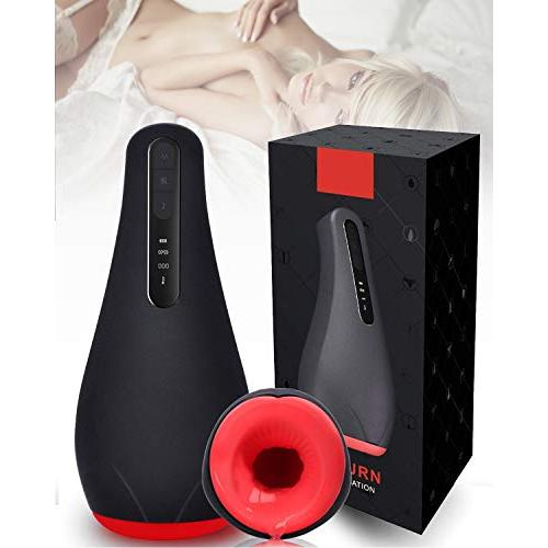 Male Masturbators Blowjob Toy for Man Realistic Oral Sex Suction Male Masturbator Sleeve Electric Powerful Vibration Stroker Adult Sex Male Toys