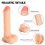 Realistic Dildo Thrusting G spot Remote Control Vibrator with Strong Suction Cup for Hand-Free Sex, Loverbeby Silicone Vibrant Penis Rechargeable Waterproof Anal Vibrating Membrum for Women and Men