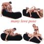 Portable Inflatable Sofa Wedge Pillow Climax Magic aid Position for Deeper Position Support PVC Flocking Bed Wedge Pillow for Couples Travel Exercise Bed Skills