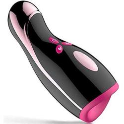 Pênīs Pǔ-mp Cup Male Relax Male Masturbator Artificial Silicone Massager Power Supply - Rechargeable get a Variety of Vibrations Black