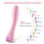 Waterproof Vibrator Dildo for Women with 10 Vibration Modes for Effortless Insertion, ALOFA Silicone G Spot Vibrator Clitorial Vibrator for Exciting Stimulation- Ideal Sex Toy for Starters (Pink)