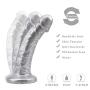 PRX 7 Inch Silicone Hands Huge Massage with Penetrator Strong Suction Cup for Women Mén - Absorbable On Mirrors, Floors and Any Smooth Surface PRX