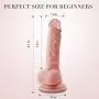 Realistic Ultra-Soft Dildo for Beginners with Flared Suction Cup Base for Hands-Free Play, PALOQUETH Flexible Dildo with Curved Shaft & Balls for Vaginal G-Spot & Anal Prostate Play 6.7" Realistic Ultra-Soft Dildo for Beginners with Flared Suction Cup Base for Hands-Free Play, PALOQUETH Flexible Dildo with Curved Shaft & Balls for Vaginal G-Spot & Anal Prostate Play 6.7"