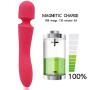 Portable LED Lighting Computer Massage 10 Speed Wife Lover Portable Electronic USB Charging Power Wireless Wand Wireless Massager-Pink