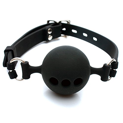 Wiffle Mouth Ball Breathable Gag - Davidsource Wiffle Ball Gag Breathable Silicone Ball With Holes Open Mouth Gag Sex Toy For Fetish Lover