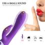 Zripool G Spotter Rabbit Vibrantor with Bunny Ears for Whisper Quiet Stimulation Waterproof Ultra-Silent Vibrantor with 10 Powerful Vibrantor s Dual Motor Stimulator for Wömén or Couple Fun