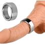 FST Stainless Steel Cock Ring Male Delaying Ejaculation Penis Ring, 1.18