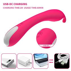 Personal Body Wand Deep Waterproof Heating Back Massager with Magic Powerful Therapeutic Vibrations, USB Cable Charging to Relieve Muscle Soreness