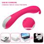 Personal Body Wand Deep Waterproof Heating Back Massager with Magic Powerful Therapeutic Vibrations, USB Cable Charging to Relieve Muscle Soreness
