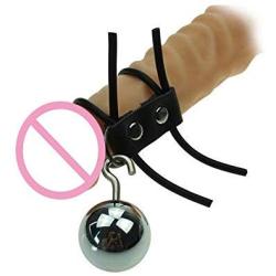 Physical Penis Enlargerment Extender Weight Stretcher Double Penis Rings 135G Metal Ball Hanger Device Medical Sex Toys for Men