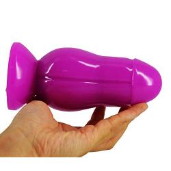 Anal Plug Sex Toys Strong Suction Cup Hand-Free Women Men Masturbation Couple Flirt Tools(Purple)