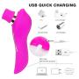 Cli^torial Sucking Toy for Women,12 Sucking Modes with Heating Tongue Vibrating Toy & Simulator with 28 Speed Vibration T-Shirt