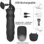 Vibrating Butt Plug with Penis Ring, Silicone Anal Vibrator with 16 Powerful Vibration Modes, Wireless Remote Control Anal Plug Sex Toys for Couples Sex,Men,Women