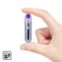 Vsshe Bullet Vibrator - Rechargeable & WarterProof Bullet Massager for Woman - Portable Bullet Viberate Toys (Silver-Purple)