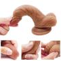 Labibing 6.1 Inch Simulation D-i-CKS Double Layer Silicone Massage with Strong Suction Cup - 100% Waterproof Labibing