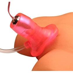 NINEGA Multi Speed Vibrating Oral Juicy Clit Pussy Lips Bullet with Suction Cup Pump Vibrate Toy for Women Pink