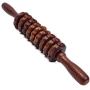 K- Planet Wooden Nine-Wheel Massager Leg Roller Massage Fitness Massage Massage Stick for Cramping Pain Tightness Relief Helps Legs Back Recovery Tools