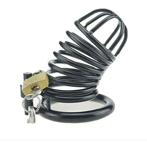 Chástí-ty Device, Cǒck Lock, Pěnǐs Lock Ring Men Hypoallergenic Stainless Steel Metal Chasteness Device Anti-Off T-Shirt Belt - 77 (Size : 50mm)
