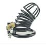 Chástí-ty Device, Cǒck Lock, Pěnǐs Lock Ring Men Hypoallergenic Stainless Steel Metal Chasteness Device Anti-Off T-Shirt Belt - 77 (Size : 50mm)