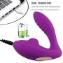 Qbyoop 10 Frequency Sucking Wand Massage, Wearable Perfect Clǐt-Oral Sucking VǐbRator Excited (Color : Purple)