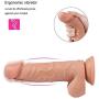 BUBUCAST 20 Speed Big Realistic Did Llo with USB Charging Soft Suction Cup for Women
