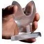 Master Series Anchored Clear Anal Plug Master Series Anchored Clear Anal Plug