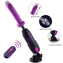 Hismith Auto Sex Machine for Women, Pro Traveler Love Machine 3 Speeds & 8 Frequencies Vibrator Portable Thrusting Machine Remote Control Fucking Machine with Silicone Dildo