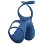 Renegade - Gladiator - Rechargeable Silicone Vibrating Remote Control Penis and Testicle Harness - Blue