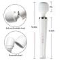 Shcasa Cordless AV Wand Massager, Powerful Handheld Neck Shoulder Massager with 10 Strong Frequency Vibration Modes (White) Shcasa Cordless AV Wand Massager, Powerful Handheld Neck Shoulder Massager with 10 Strong Frequency Vibration Modes (White)