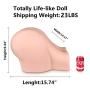 Huge Ass Sex Doll Realistic Silicone Big Butt Female Real Torso Live Love Doll for Men Women Couples Orgasm Best Gift - Life-size Male Masturbator Adults Sex Doll Toys with Lifelike 2 Elastic Channels