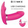Wearable Invisible Vibrating P-āNtíEs, Wireless Remote Control Charging Waterproof 10 Frequency Massager Compact Personal Massager -Red by ALBK
