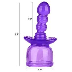 Massager Attachments, Massager Accessories Attachment Silicone（Purple）