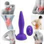 Naughty Amal Būtt Plug for Beginners 5 Frequency Vib Rechargeable Wireless Remote Control Anales Trainer, Silicone Waterproof Unisex Massager Purple by YSQSH
