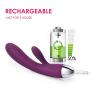 Rabbit Vibrators, SVAKOM Alice Powerful G-spot Clitoral Massager for Women with Intelligent Mode, Vibrator with Bunny Ears for Clit Clitoris Stimulation, Double Motors and Rechargeable (Violet)