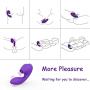 Clitoral Sucking Vibrator - Iusmnur Silicone Clit G Spot Dildo Vibrator with 5 Suction & 10 Vibration Modes Waterproof Rechargeable Oral Stimulator Adult Sex Toys for Women and Couple (Purple)