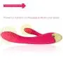 MEIPER Computer LED Rotating Light Vibrator Silent Force with USB Cable Rechargeable Gift Set - -Waterproof Powerful Multi Speed Vibration Perfect on Back Legs Hand Pains Sports Recovery (pink-mr828)