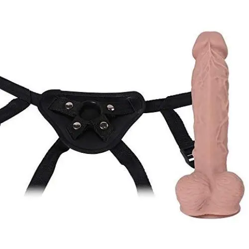 ZYYSQ Strap on Double Massage Happy Toy, Female Wearable Leather Adjustable Relax Happy Toy ZYYSQ