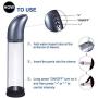 Automatic Penis Vacuum Pump for Men, Fovel Cock Enlarger with 4 Suction Intensities for Stronger Bigger Erections Improve, Rechargeable Male Enhancing Masturbator Sex Toy with Cylinder & Scale