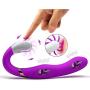 Personal Massager - Waterproof USB Rechargeable Vibrating Power Wand Massager - LONOVE Silicone 12 Speed G Spot Vagina and Clitoris Vibrating Vibrator Sex Toy for Women or Couples (Purple)