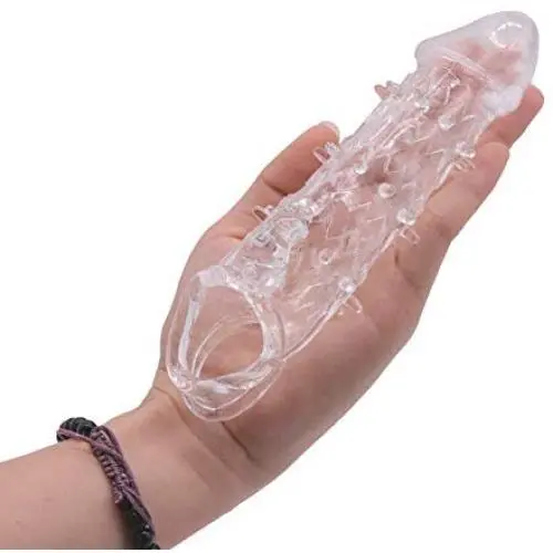 WHDHG-3N 5.5 Inch Silicone Extender Sleeve for Man (Transparent) WHDHG-3N 5.5 Inch Silicone Extender Sleeve for Man (Transparent)