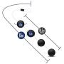 Performance Pleasure Balls (Black) – Anal Beads -  Silicone Anal Toys – Weighted Anal Beads