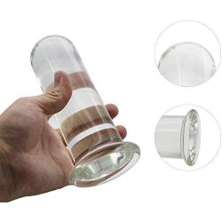 FST 5cm Large Glass Dildo Crystal Penis Anal Butt Plug Anal Trainer ,Sex Anal Pleasure Toys For Women Men Gay,Adult Sex Product for Couple