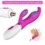 G Spot Dildo Vibrator for Women Beginners with Dual Motor 30 Vibration Modes, PALOQUETH Personal Bunny Rabbit Vibrator Adult Sex Toy with Curved Tip for Precise Pleasure, Quiet Waterproof