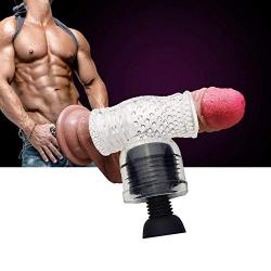 Magic Wand Body Attachments For Men - Enjoy Different Fun Massager Smooth Silicone Headgear Attachments For Standard Massage Wand (Clear)